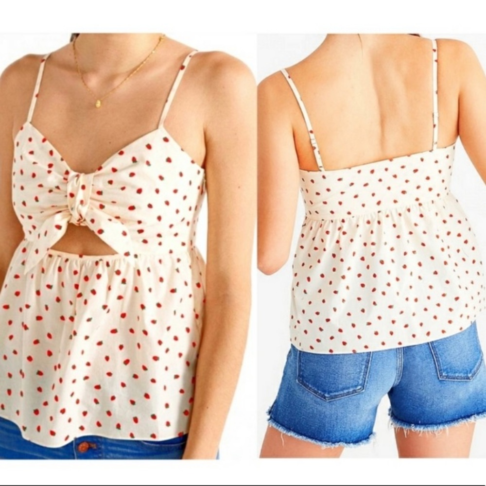 Madewell Keyhole 🍓Strawberry 🍓 Cami